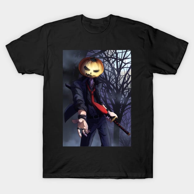 The Pumpkin Head T-Shirt by 15DEATH